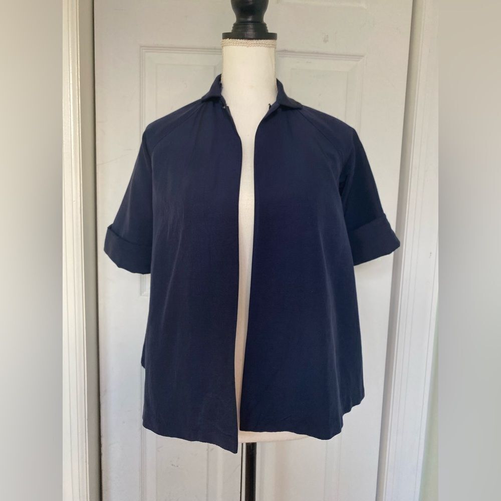 1950s Midnight Blue Petti Short Coat
